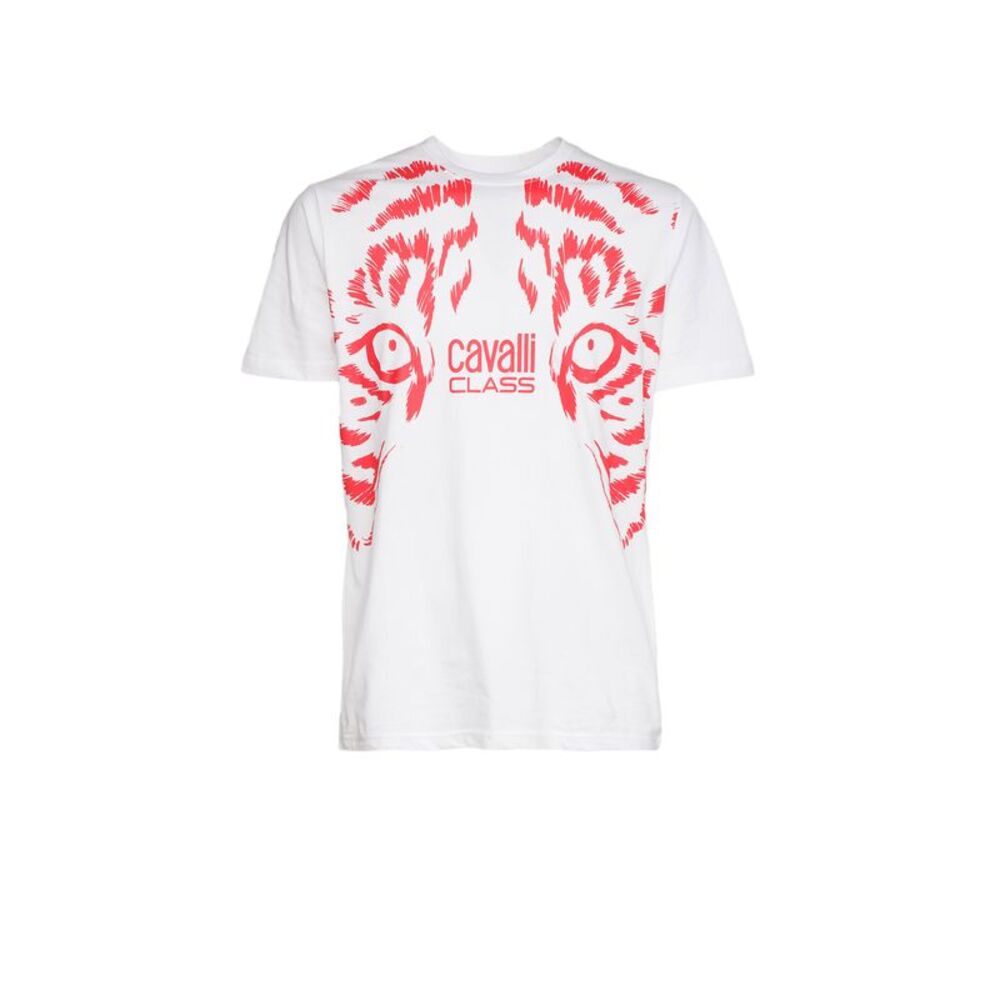 Cavalli Class  Tiger Eyes Print Fashion T-Shirt-